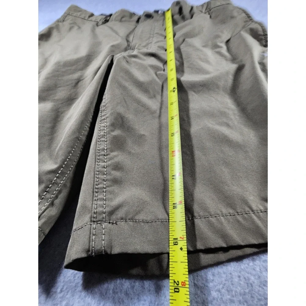 Hurley Mens Hybrid Shorts Olive Green Heather Stretch Walk Shorts Size 34